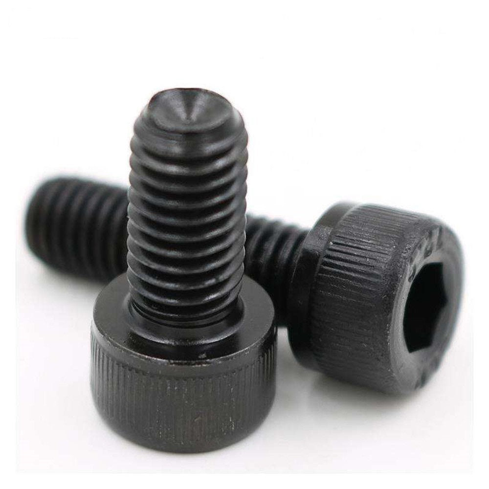 12.9 M6 Grade Steel Hexagon Socket Head Cap Screw DIN912 Cylindrical Hex Drive High Tensile Strength Allen Bolt Blackening