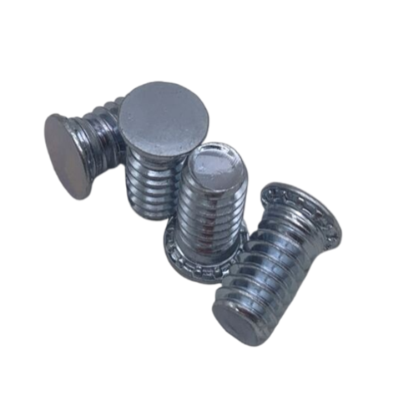 1000PCS FH-M6-30 Self-Clinching Threaded Studs Metal Sheets Panel Spacers Round Head Fasteners for Feigned Crimped Cabinet Pins Vis Screw