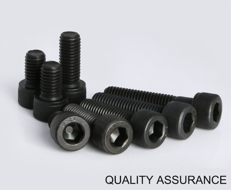 12.9 M6 Grade Steel Hexagon Socket Head Cap Screw DIN912 Cylindrical Hex Drive High Tensile Strength Allen Bolt Blackening