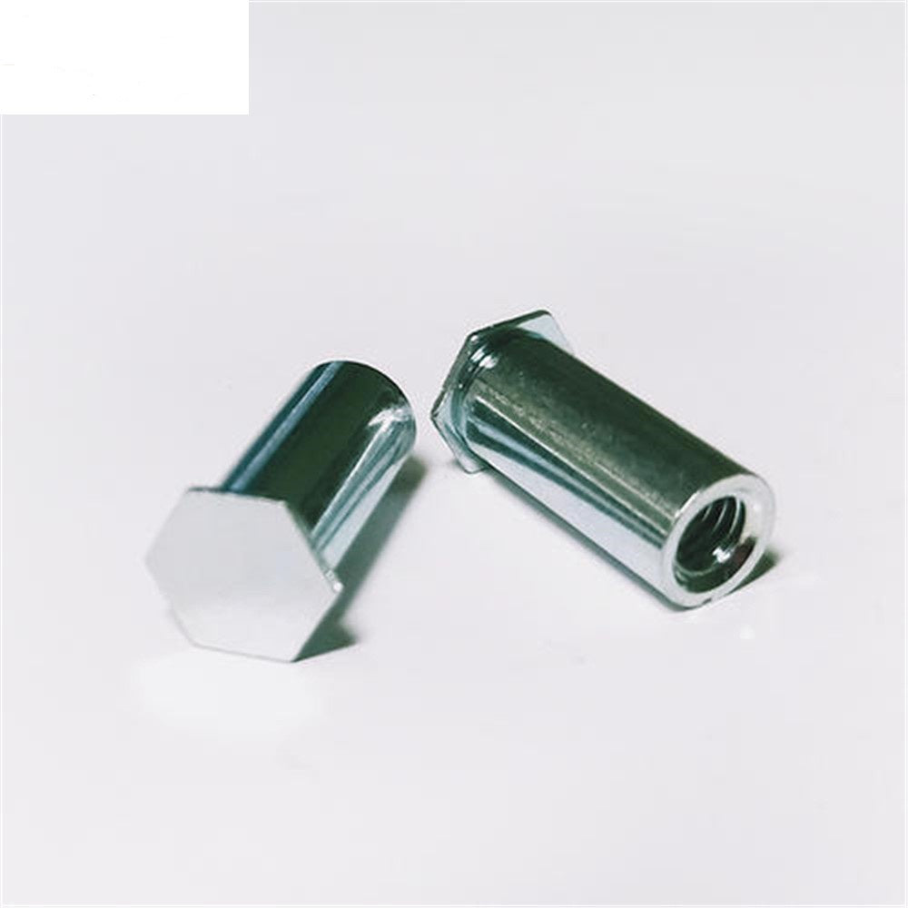 1000PCS BSO-032-28 Press-fit Standoff Hex Blind Hole Spacer Nuts Threaded Self Clinching Feigned Crimped Sheet Metal Panel Carbon Steel Stud