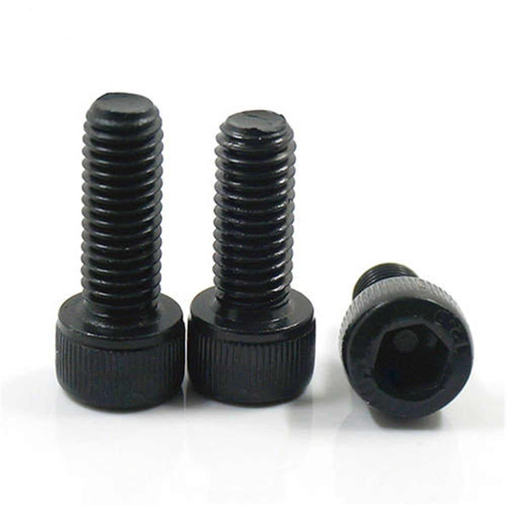 12.9 M6 Grade Steel Hexagon Socket Head Cap Screw DIN912 Cylindrical Hex Drive High Tensile Strength Allen Bolt Blackening
