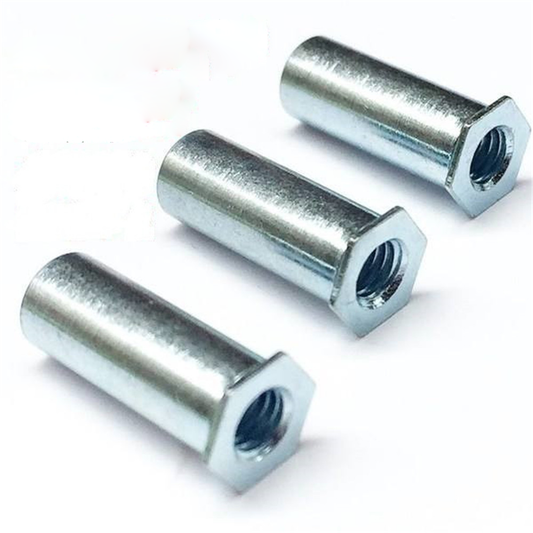1000PCS SOS-8632 Inch Self Clinching Hex Rivet Nuts Press Fit Standoffs Thru-hole Spacer Threaded Feigned Crimped Sheet Metal Panel 304 Stainless Steel