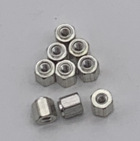 SMTSO-080-4 Hex Small Patch Weld Nut SMT Spacer SMD Standoff PCB Surface Mount Tuercas Steel Brass Tin Plated Copper