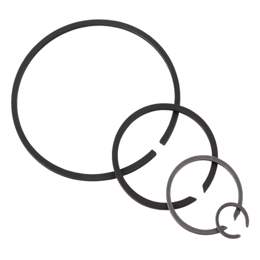 ¢26-¢250 ISO464 Rolling Bearings-Snap Flat Wire Stopper Rings For Holes Bearing Shafts Collar GB/T 305 Stop Lock Snap 50# Steel