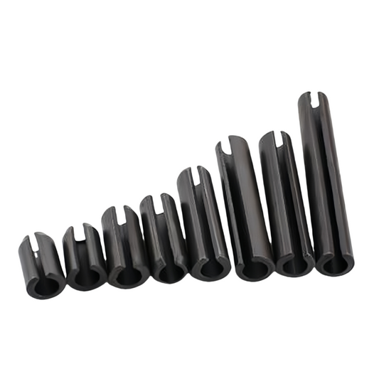 M10 DIN1481 Carbon Steel Spring Straight Slotted Heavy Duty Elastic Cotter Split Hollow Locating Pin Opening Resist Corrosion