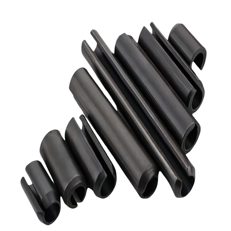 M10 DIN1481 Carbon Steel Spring Straight Slotted Heavy Duty Elastic Cotter Split Hollow Locating Pin Opening Resist Corrosion
