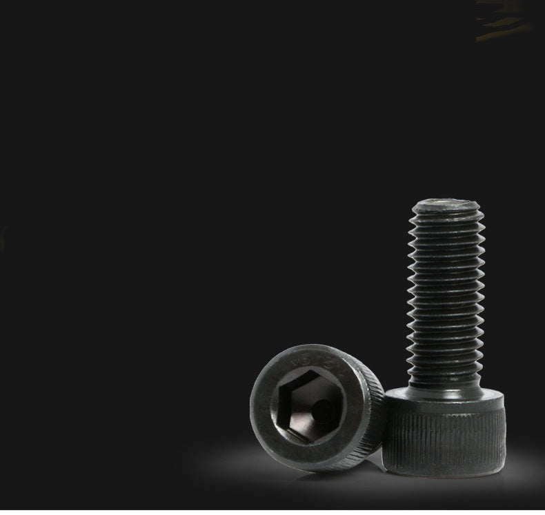 12.9 M6 Grade Steel Hexagon Socket Head Cap Screw DIN912 Cylindrical Hex Drive High Tensile Strength Allen Bolt Blackening