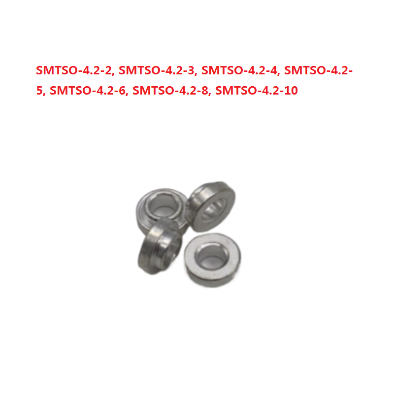 SMTSO-M2-8 Steel/Brass Tin Plated Copper PC Board Ecrou Moeren SMT Spacer Patch Weld Nuts Standoffs PCB Surface Mount SMD Fastener