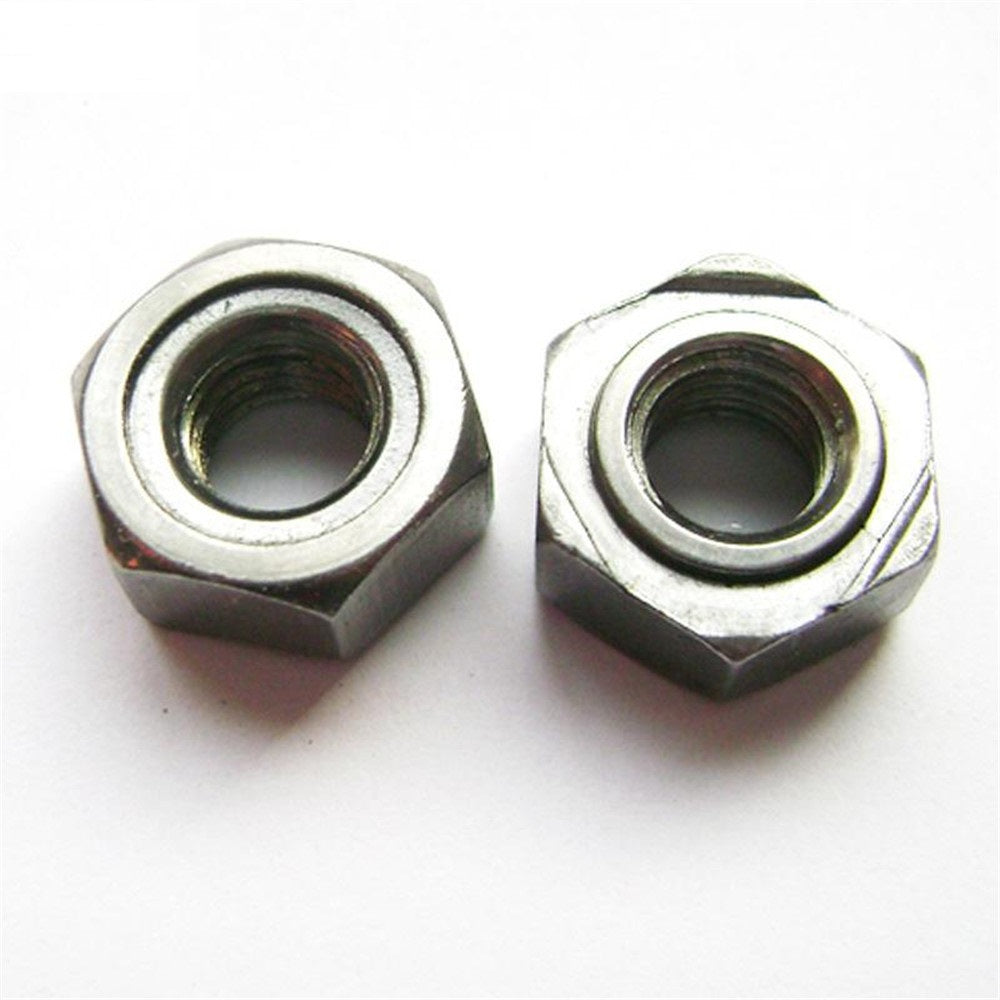 DIN929 M3-M12 Hexagon Weld Nuts 304 Stainless Steel Metric Threaded Welding with Projections for Secure Attachment Corrosion Resistant Ideal for Automotive & Industrial Applications