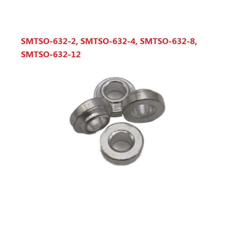 SMTSO-M2-8 Steel/Brass Tin Plated Copper PC Board Ecrou Moeren SMT Spacer Patch Weld Nuts Standoffs PCB Surface Mount SMD Fastener