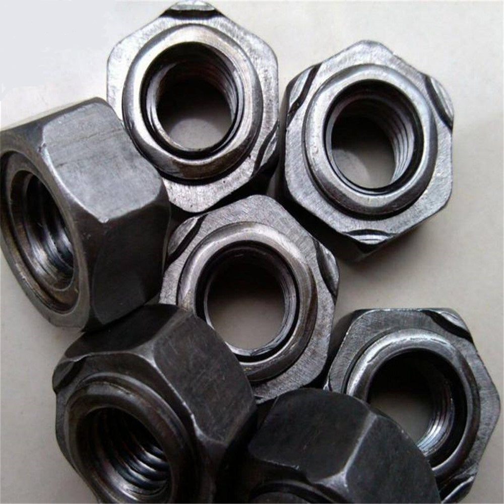 DIN929 M3-M12 Hexagon Weld Nuts 304 Stainless Steel Metric Threaded Welding with Projections for Secure Attachment Corrosion Resistant Ideal for Automotive & Industrial Applications