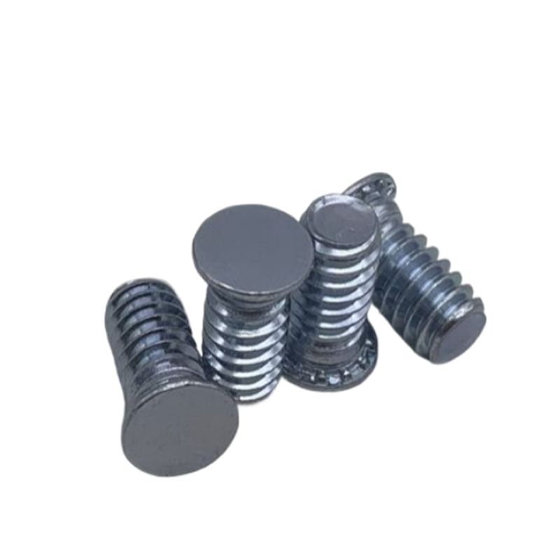 1000PCS FH-M6-30 Self-Clinching Threaded Studs Metal Sheets Panel Spacers Round Head Fasteners for Feigned Crimped Cabinet Pins Vis Screw