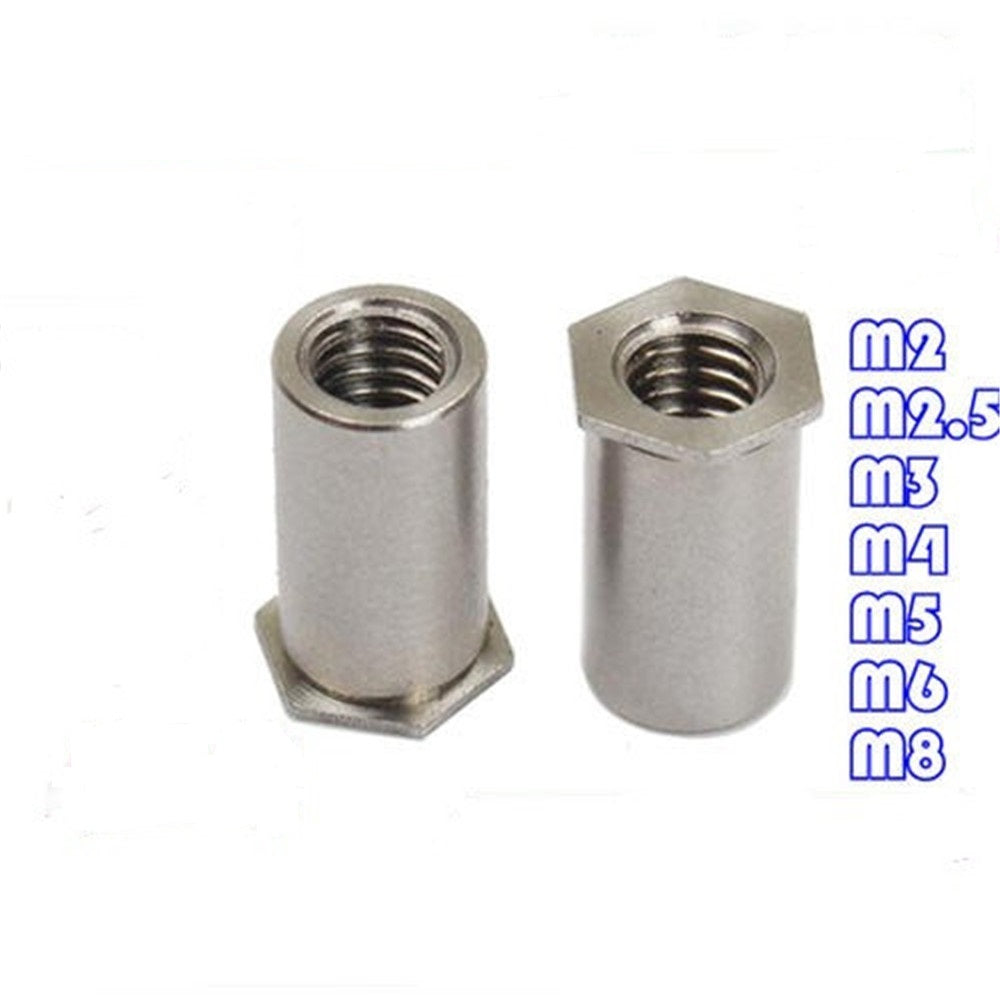 1000PCS BSO-032-28 Press-fit Standoff Hex Blind Hole Spacer Nuts Threaded Self Clinching Feigned Crimped Sheet Metal Panel Carbon Steel Stud
