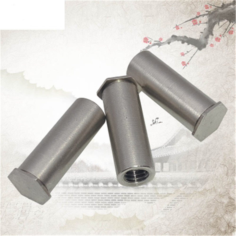 1000PCS BSOS-832-24 Press-fit Standoff Hex Blind Hole Spacer Nuts Threaded Self Clinching Feigned Crimped Sheet Metal Panel 304 Stainless Steel Stud