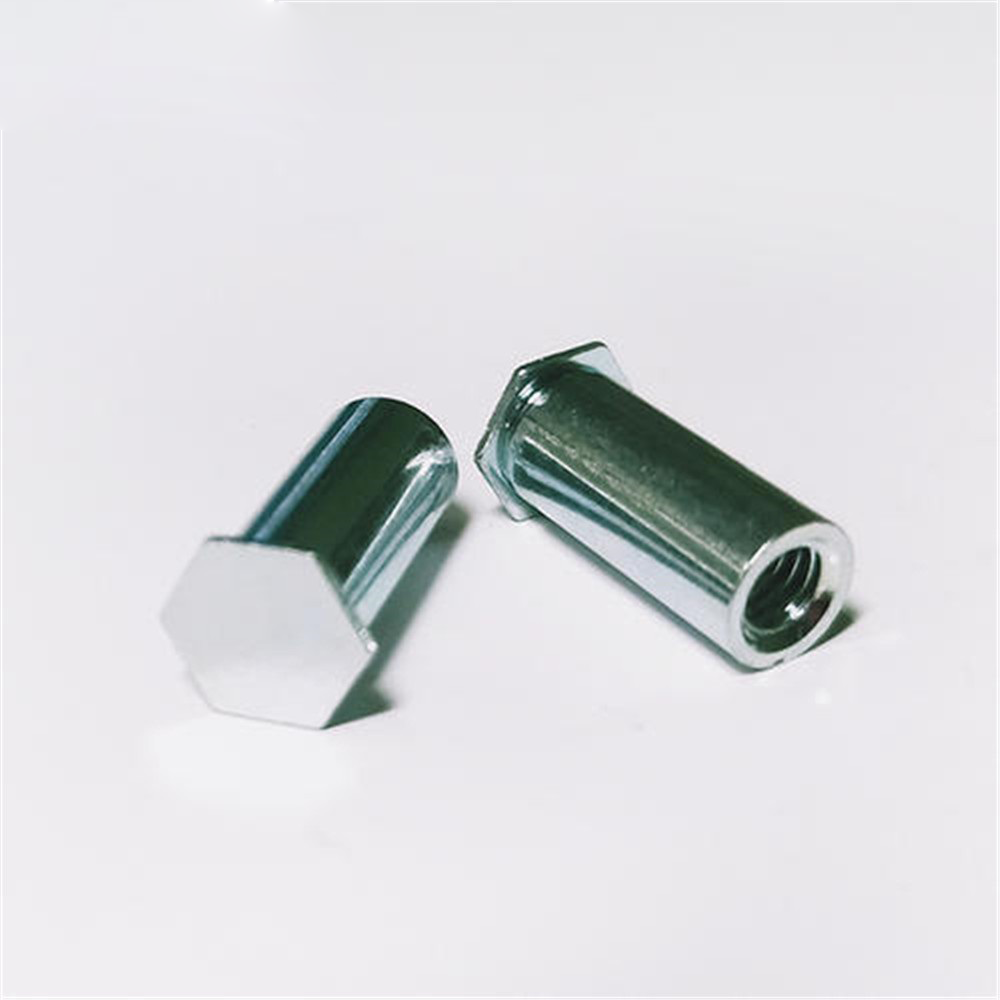 500PCS BSOA-M2.5 Hex Rivet Nuts Press Fit Standoffs Blind Spacer Threaded Self Clinching Feigned Crimped Sheet Metal Panel Aluminum