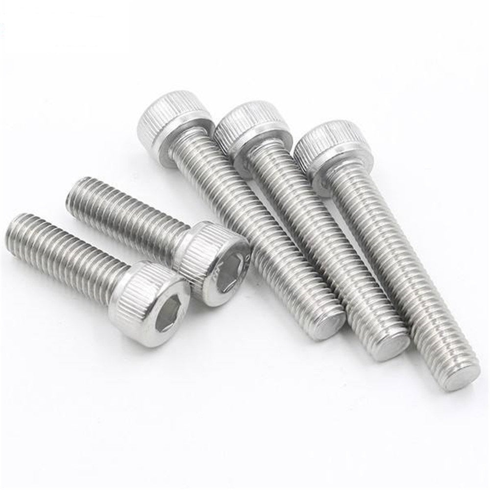 2000pcs DIN912 M2 Hexagon Socket Head Cap Screw Cylindrical Head Hex Drive High Tensile Strength Allen Bolt 304 Stainless Steel