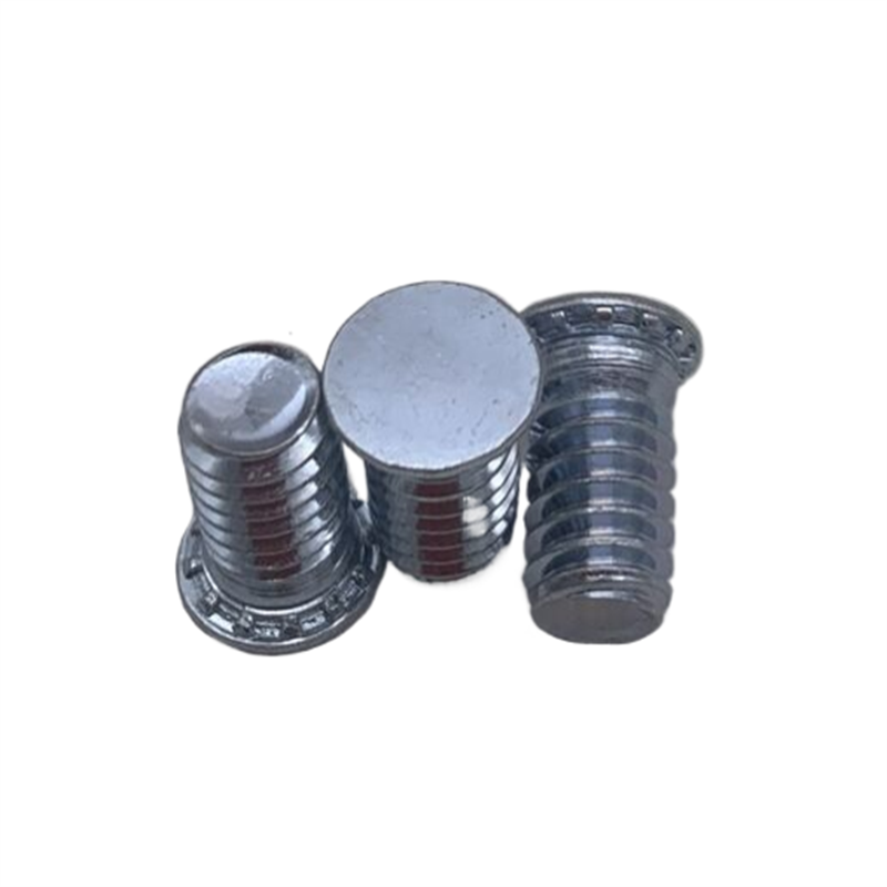 1000PCS FH-M6-30 Self-Clinching Threaded Studs Metal Sheets Panel Spacers Round Head Fasteners for Feigned Crimped Cabinet Pins Vis Screw