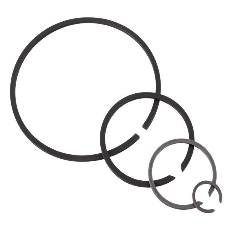 ￠26-￠250 ISO464 Rolling Bearings-Snap Flat Wire Stopper Rings For Holes Bearing Shafts Collar GB/T 305 Stop Lock Snap 50# Steel