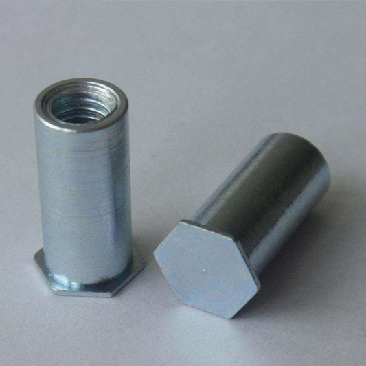 1000PCS BSOS-8632 Inch Press Fit Standoffs Hex Rivet Nuts Blind Spacer Threaded Self Clinching Feigned Crimped Sheet Metal Panel 304 Stainless Steel