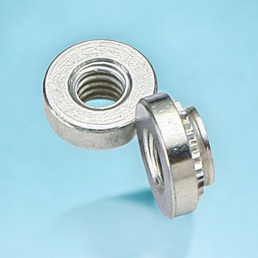 1000PCS CLA-M3-0/1/2/3 Press Fit Captive Crimped Nuts Self-clinching Server Cabinet Inserts for Sheet Metal Fastener Aluminum Panels Rivet