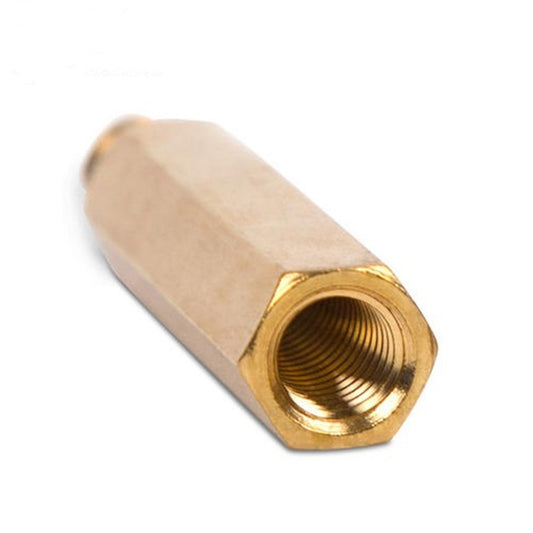 M2 Male to Female Threaded Hex Spacer Single Pass Hexagon Brass Standoff Corrosion-Resistant Connector for PCB Electronics Hardware Assembly Copper