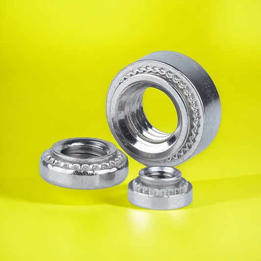 1000PCS CLS-M8-0/1/2/3 Crimped Nuts Self Clinching Press Fit Captive Server Cabinet Inserts for Sheet Metal Fastener Stainless Steel Panels Rivet