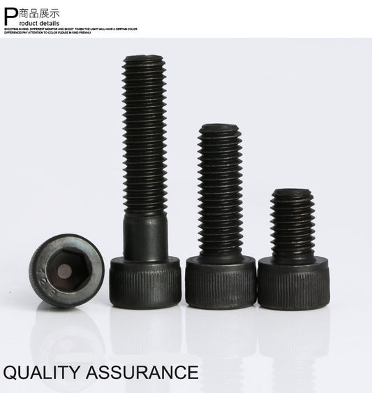 M36 12.9 Grade Steel Hexagon Socket Head Cap Screw DIN912 Cylindrical Hex Drive High Tensile Strength Allen Bolt Blackening