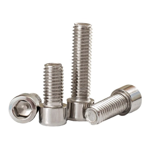 M5 DIN912 201 Stainless Steel Hexagon Socket Head Cap Screw Cylindrical Hex Drive High Tensile Strength Allen Bolt